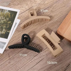 2/3/4Pcs Headwear Set Women Fashion Claw Clip Coffee Black Acrylic Large Hair Claw Korea For Girl Clip Barrette Hair Accessories - Wear and Wander