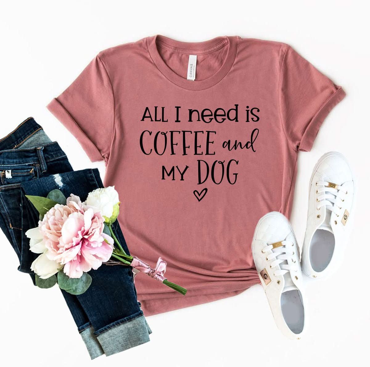 All I Need Is Coffee And My Dog shirt - Wear and Wander