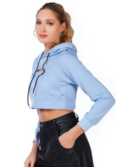 All Relaxed Front Slit Cropped Hoodie - Wear and Wander