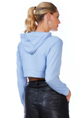 All Relaxed Front Slit Cropped Hoodie - Wear and Wander