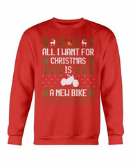 All want for Christmas is new Bike Sweatshirt - Wear and Wander