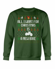 All want for Christmas is new Bike Sweatshirt - Wear and Wander