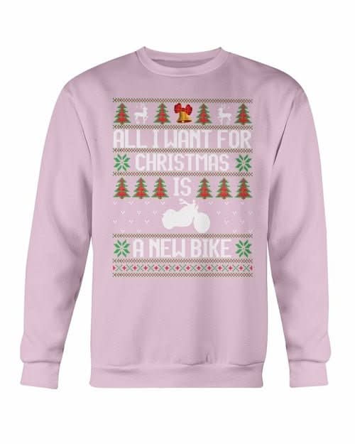 All want for Christmas is new Bike Sweatshirt - Wear and Wander