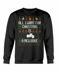 All want for Christmas is new Bike Sweatshirt - Wear and Wander