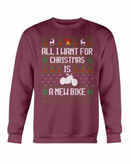All want for Christmas is new Bike Sweatshirt - Wear and Wander