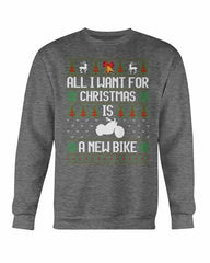 All want for Christmas is new Bike Sweatshirt - Wear and Wander