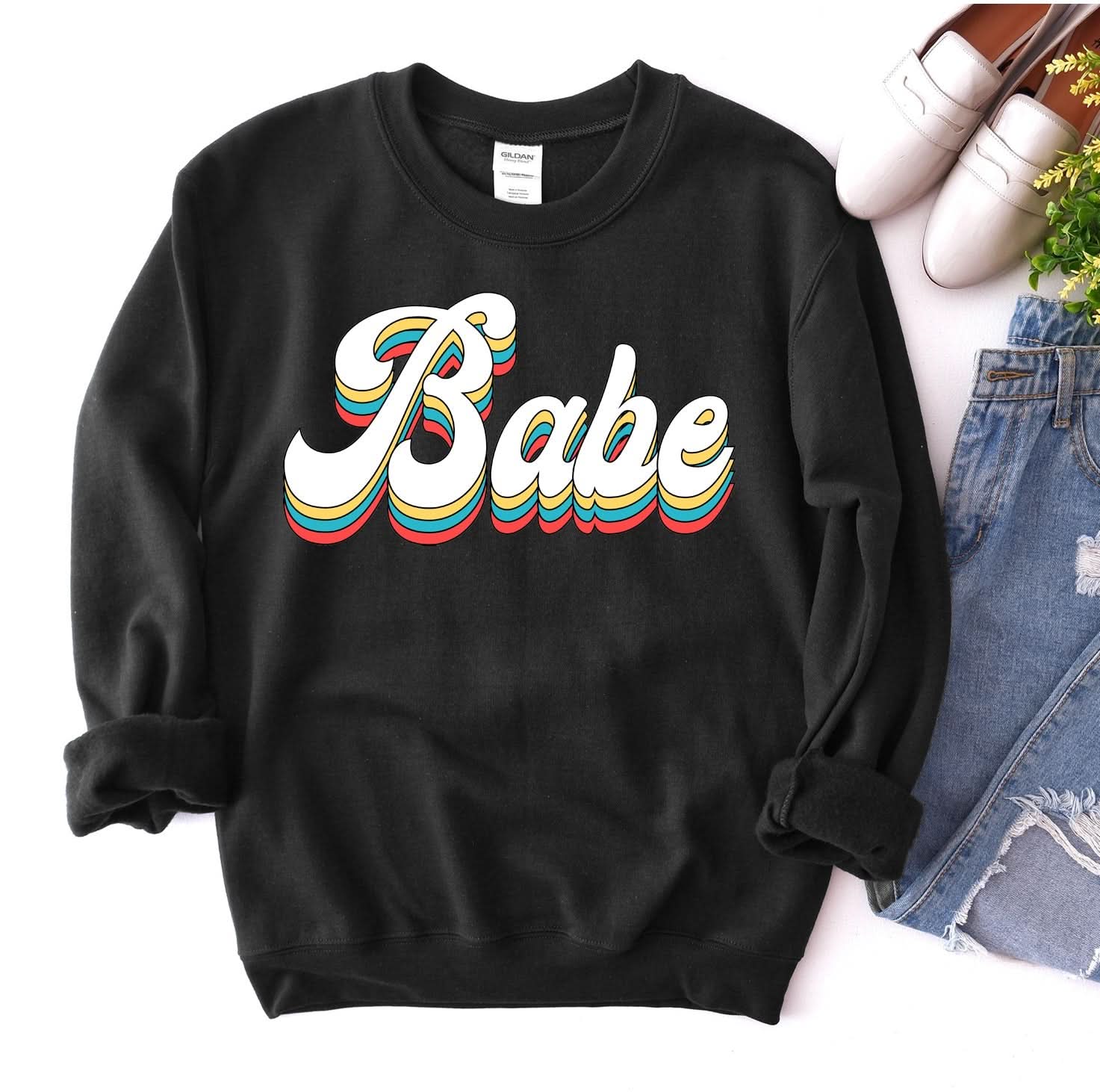 Babe Sweatshirt - Wear and Wander