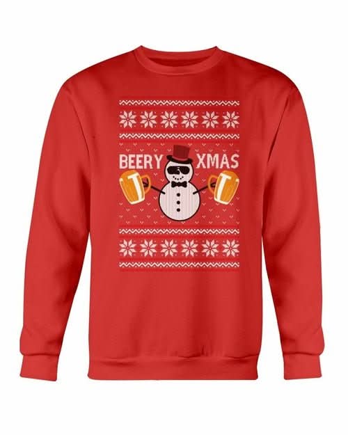 Beer for Christmas Sweatshirt - Wear and Wander