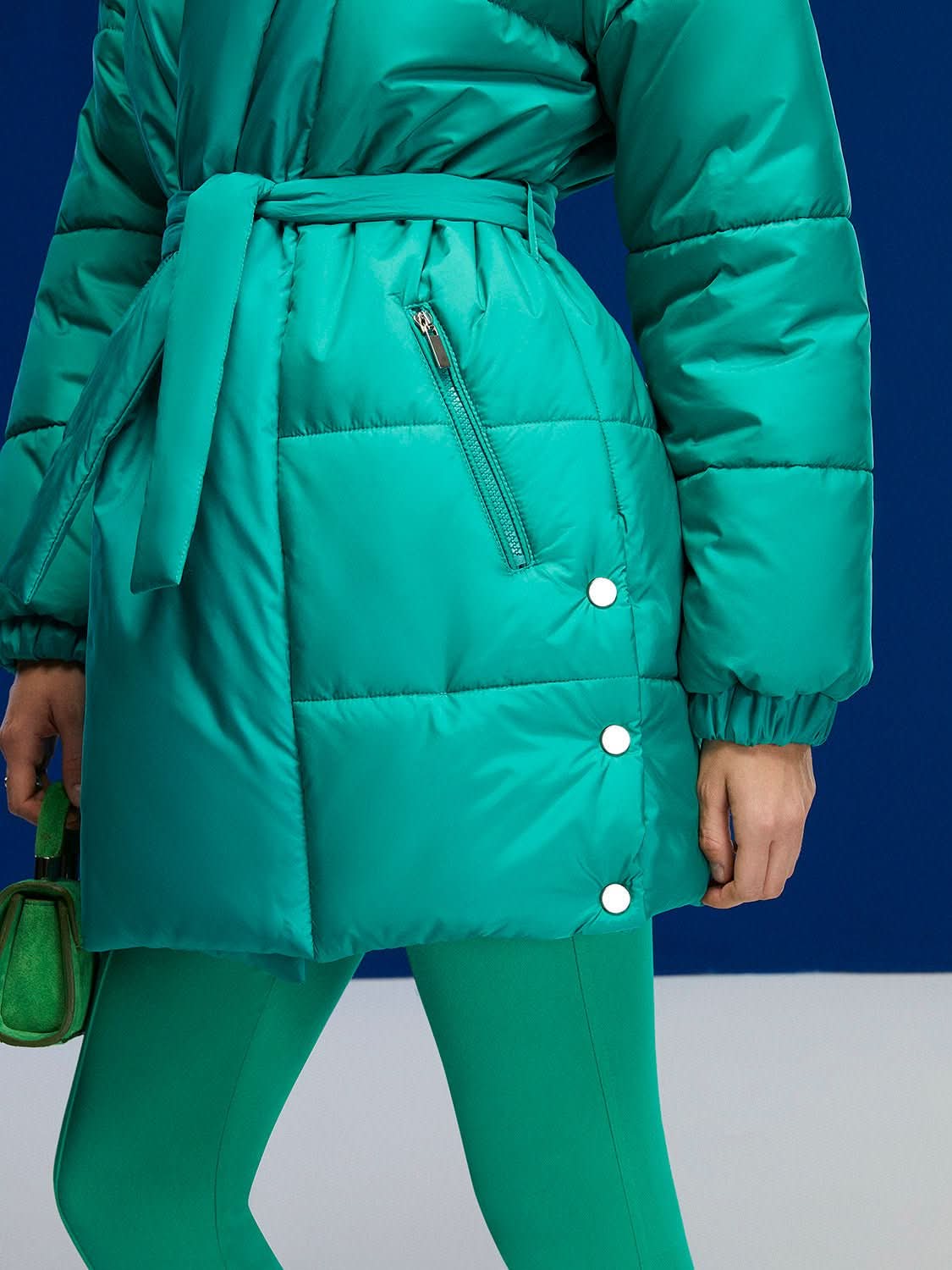 Belted Puffer Jacket - Wear and Wander