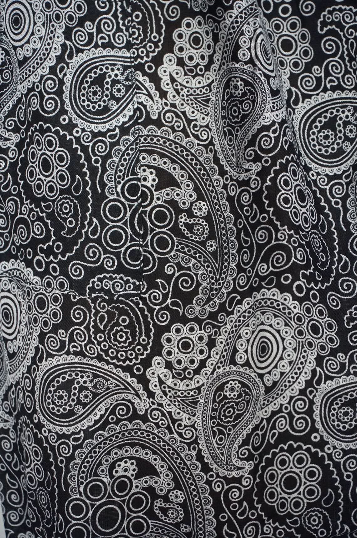 Black Paisley Pants Women Boho Pants Hippie Pants Yoga - Wear and Wander