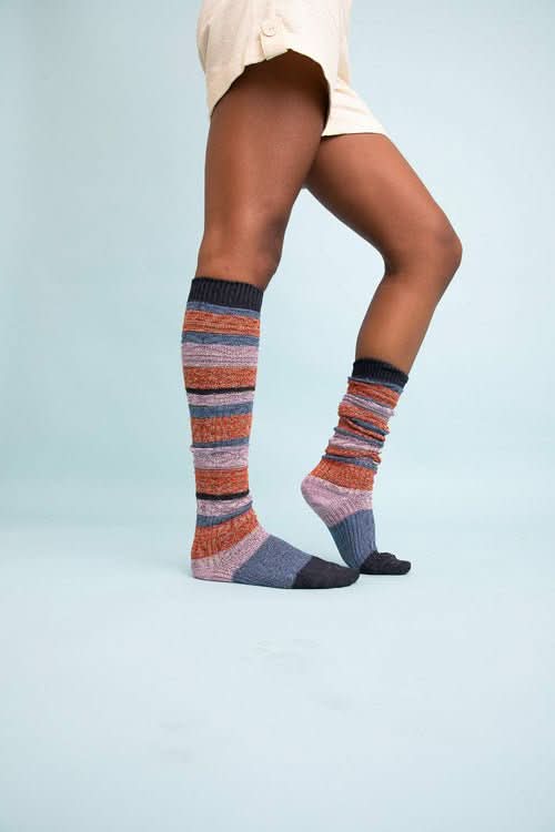 Boho Stripe Boot Socks - Wear and Wander
