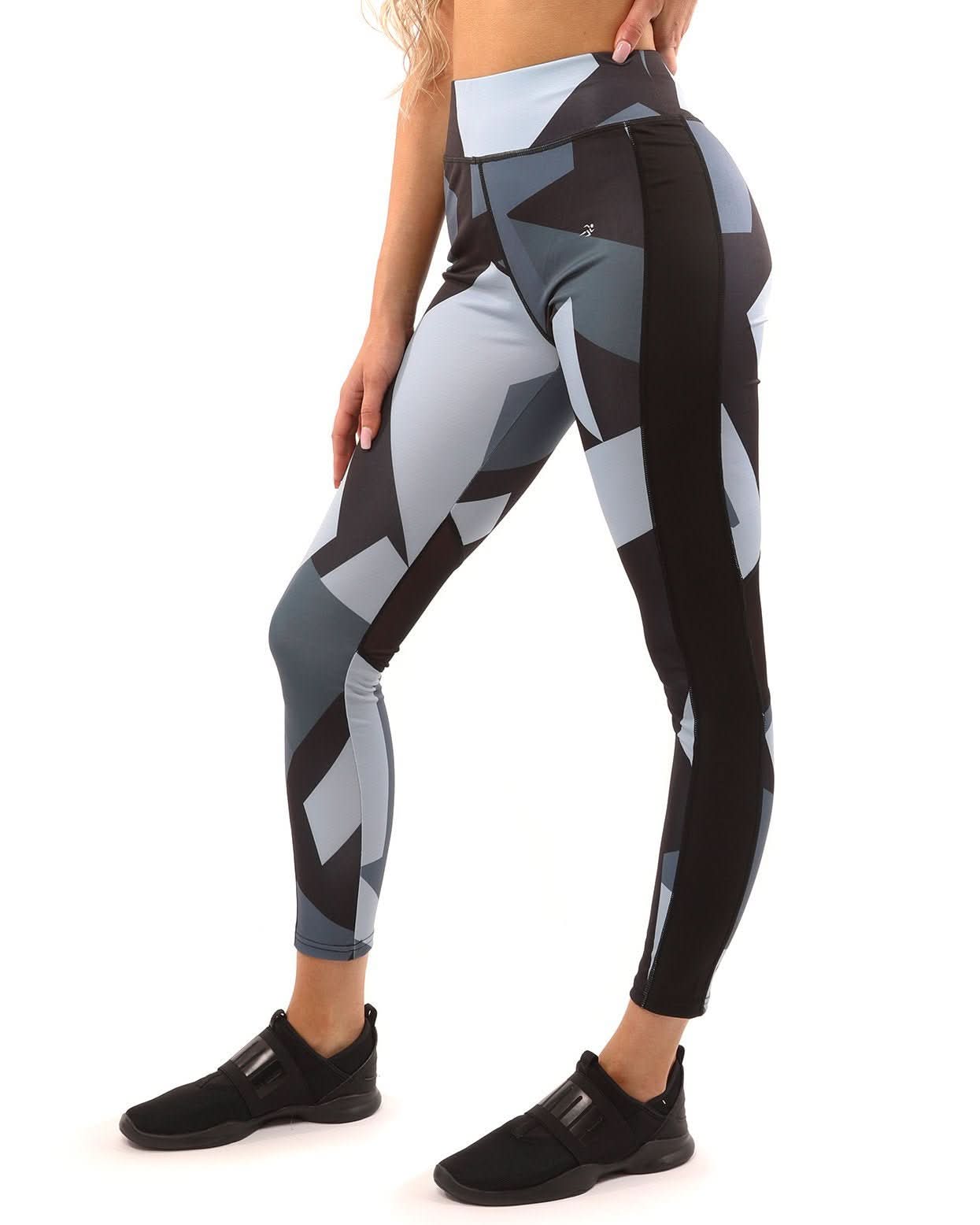 Bondi Set - Leggings & Sports Bra - Black/Grey - Wear and Wander