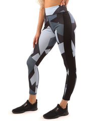 Bondi Set - Leggings & Sports Bra - Black/Grey - Wear and Wander