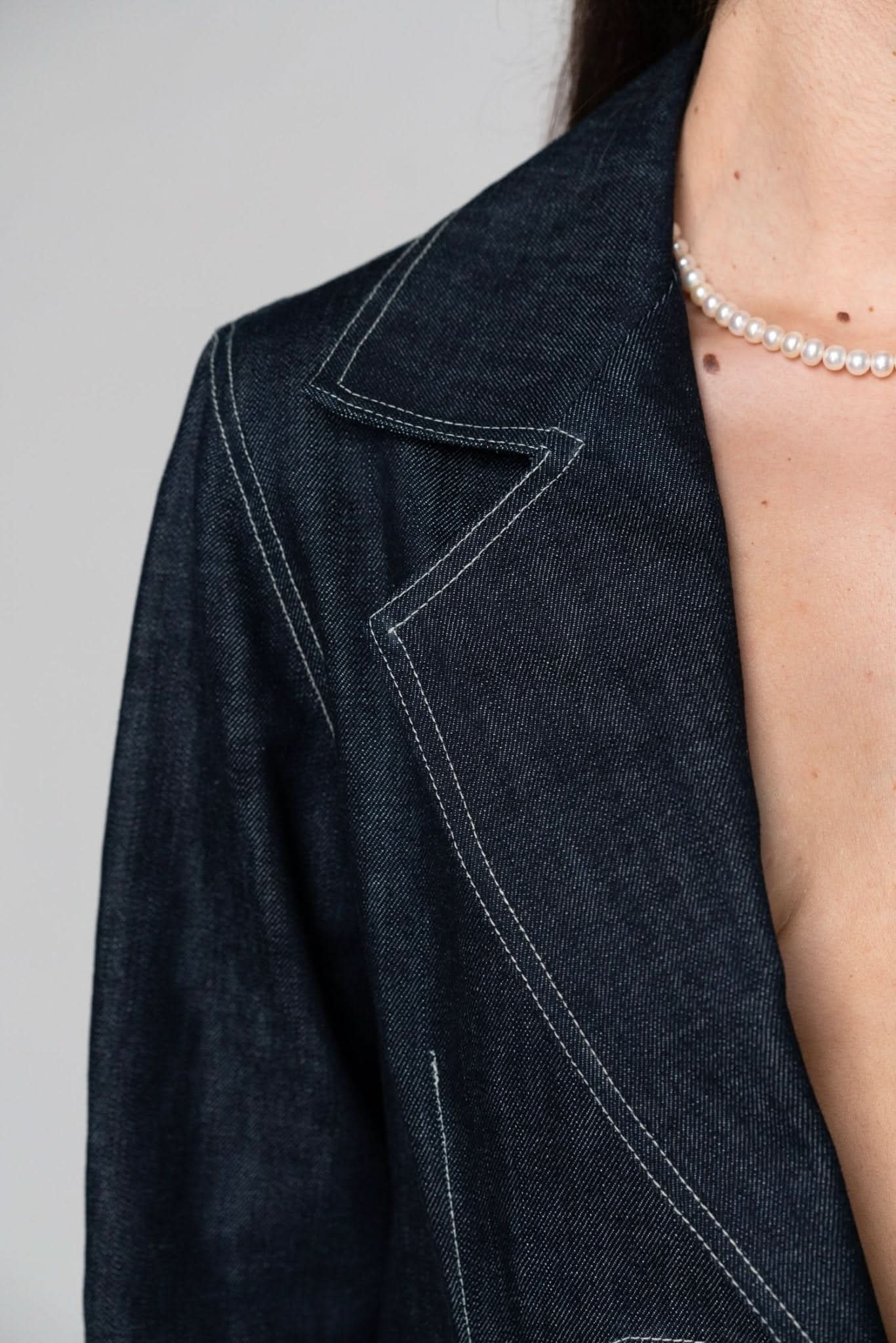 Broken heart denim blazer - Wear and Wander