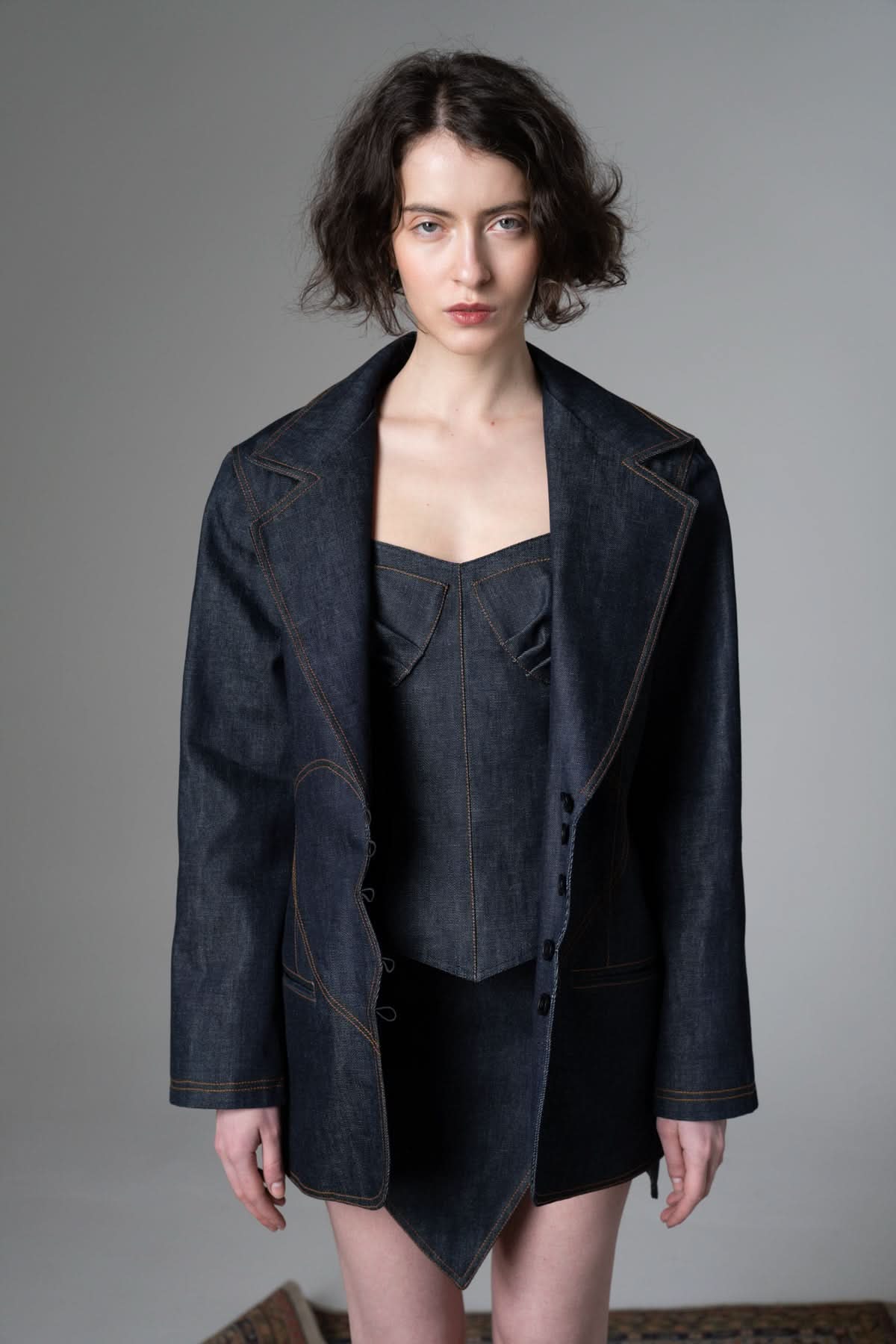 Broken heart denim blazer - Wear and Wander