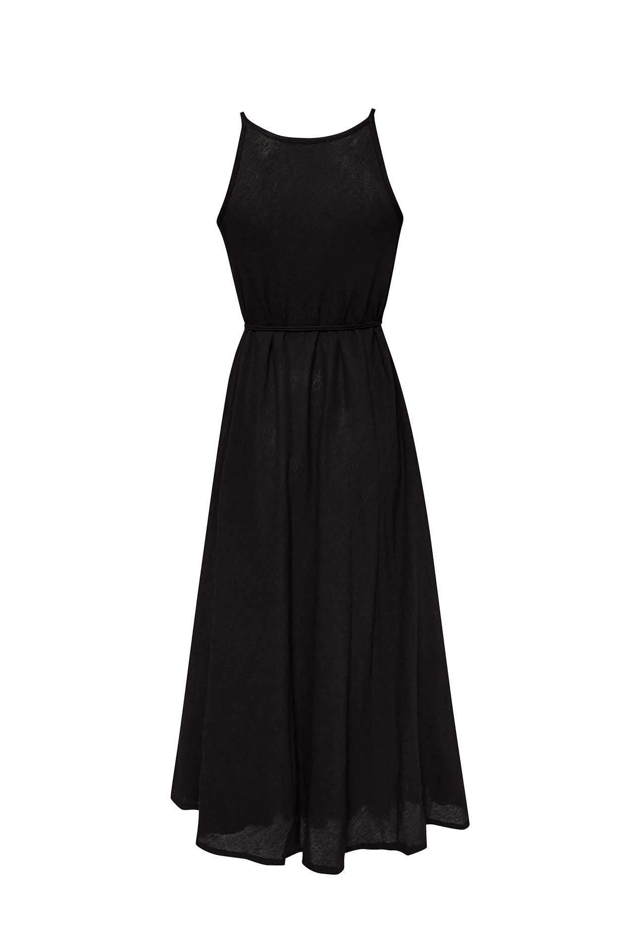 CALLIE MAXI DRESS - BLACK - Wear and Wander