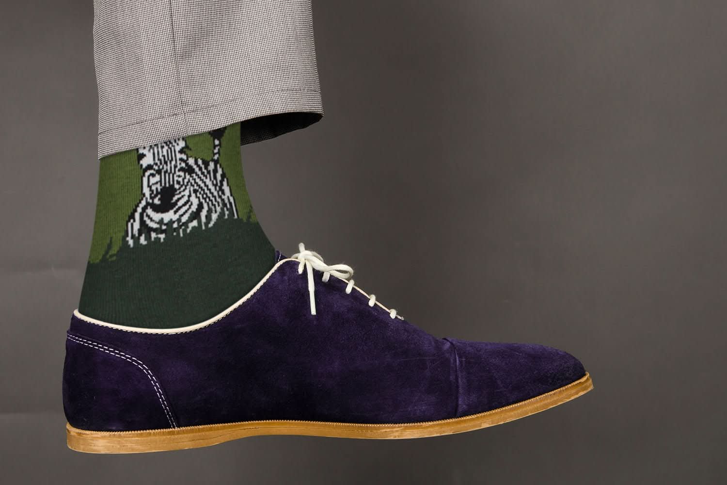 Casual Designer Trending Animal Socks - Zebra - for Men and Women - Wear and Wander