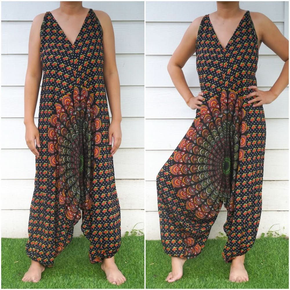 Chakra Hippie Jumpsuits, Boho Rompers, Festival Clothing - Wear and Wander