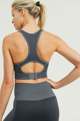 Chevron Track Seamless Hybrid Racerback Sports Bra - Wear and Wander