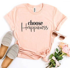 Choose Happiness T-shirt - Wear and Wander