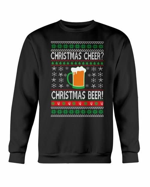 Christmas Cheers Beer Sweatshirt - Wear and Wander