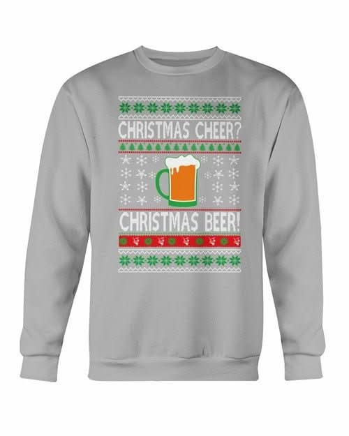 Christmas Cheers Beer Sweatshirt - Wear and Wander