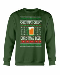 Christmas Cheers Beer Sweatshirt - Wear and Wander