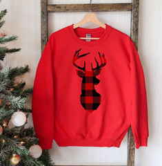 Christmas Deer Sweatshirt - Wear and Wander