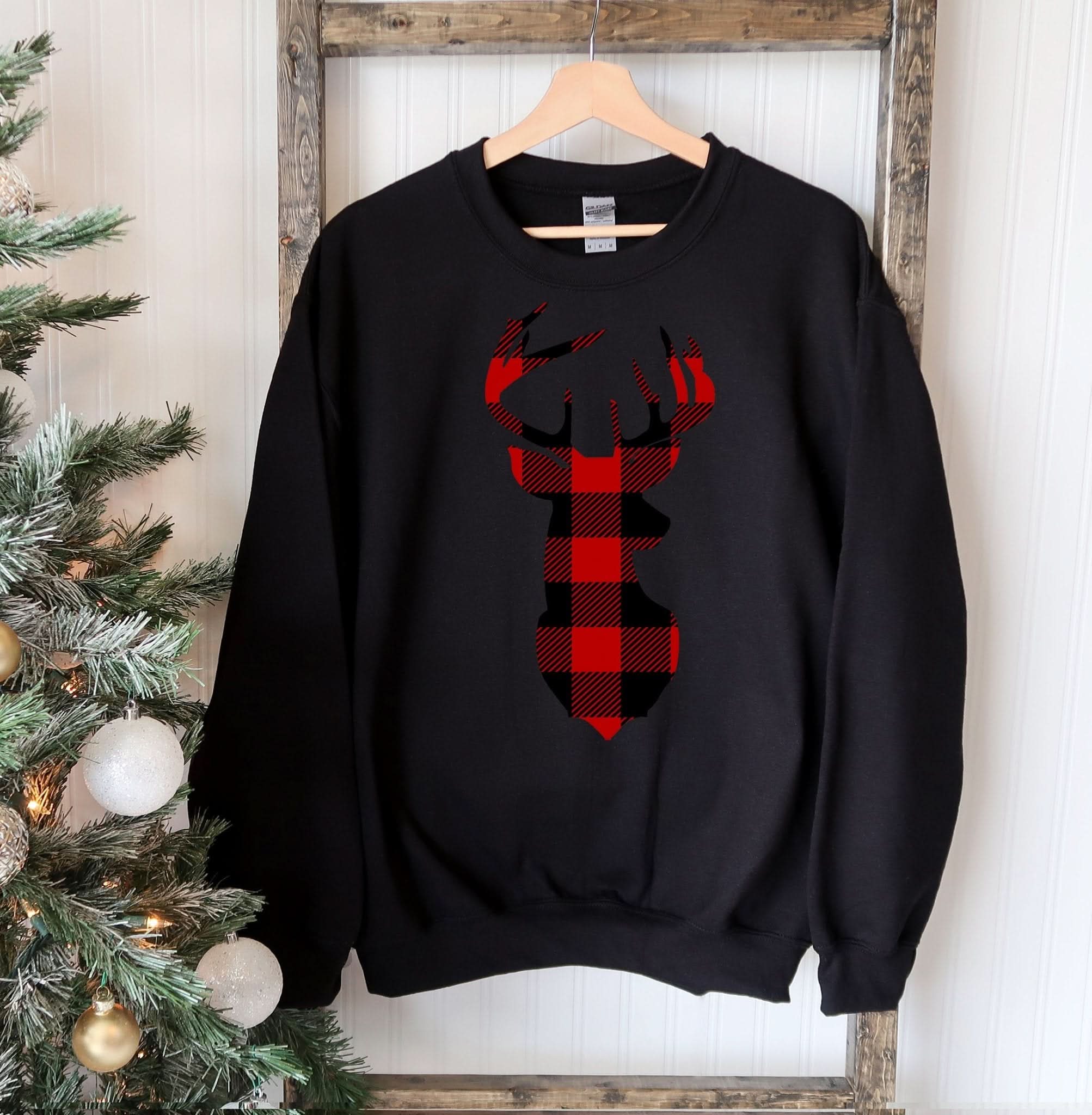 Christmas Deer Sweatshirt - Wear and Wander