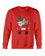 Christmas Santa Truck Sweatshirt - Wear and Wander
