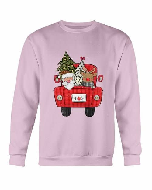 Christmas Santa Truck Sweatshirt - Wear and Wander