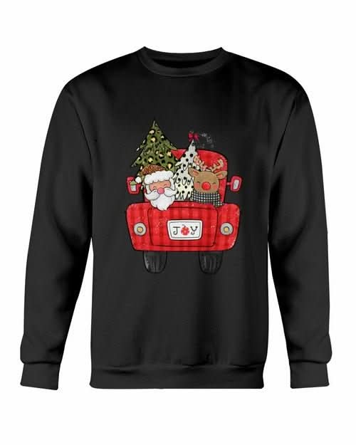 Christmas Santa Truck Sweatshirt - Wear and Wander