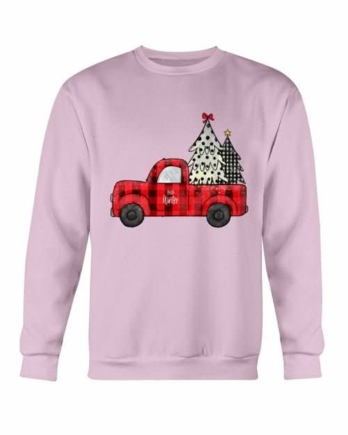 Christmas Tree Truck Sweatshirt - Wear and Wander