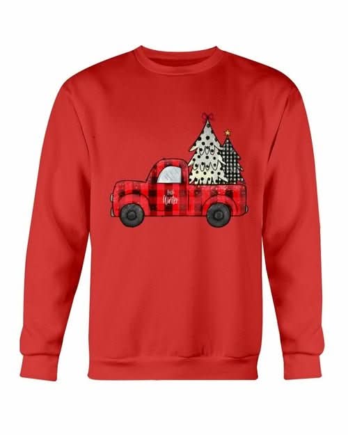 Christmas Tree Truck Sweatshirt - Wear and Wander
