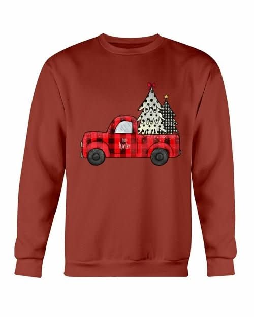 Christmas Tree Truck Sweatshirt - Wear and Wander