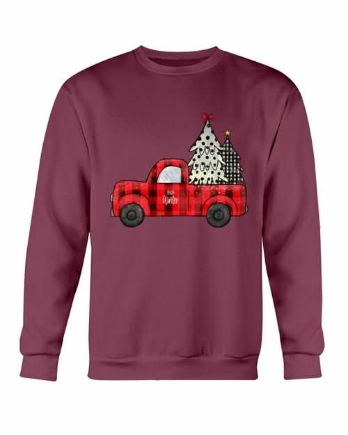 Christmas Tree Truck Sweatshirt - Wear and Wander