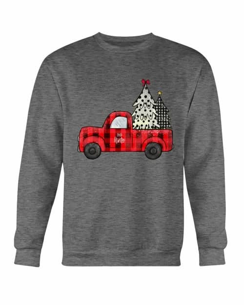 Christmas Tree Truck Sweatshirt - Wear and Wander