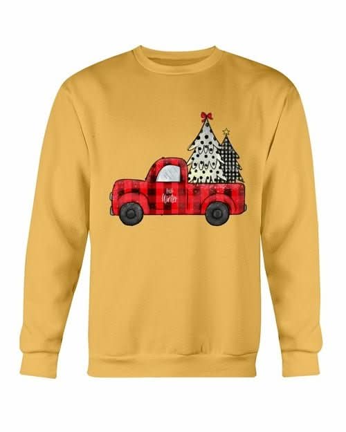 Christmas Tree Truck Sweatshirt - Wear and Wander