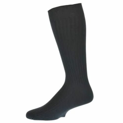 Classic Fine Ribbed Combed Cotton Crew Socks - Wear and Wander