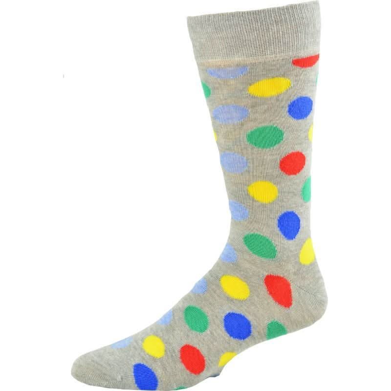 Cotton Polka Dot Crew Socks - Wear and Wander