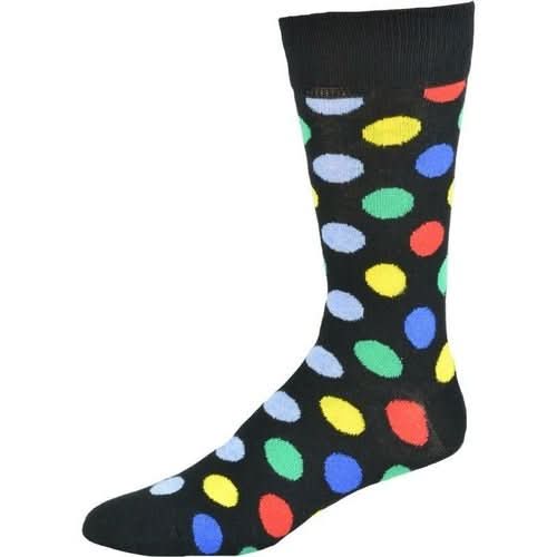 Cotton Polka Dot Crew Socks - Wear and Wander