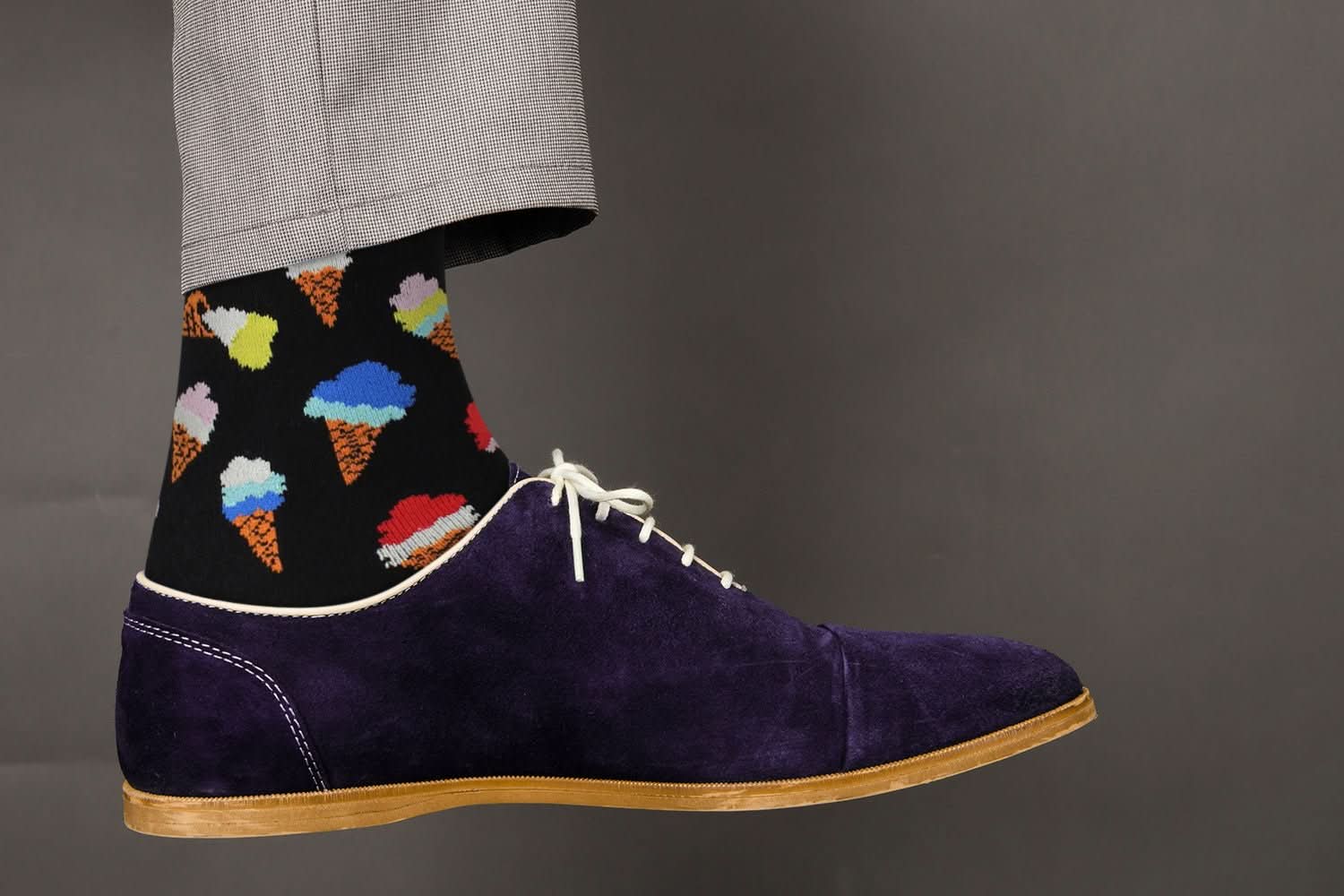 Cozy Designer Trending Food Socks - Ice Cream for Men and Women - Wear and Wander