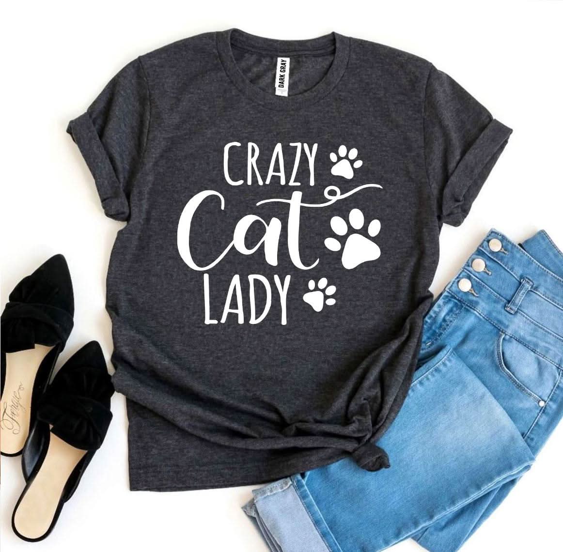 Crazy Cat Lady T-shirt - Wear and Wander
