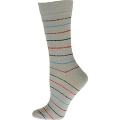 Crew Cotton Blend Vibrant Colorful Striped Women's Socks - Wear and Wander