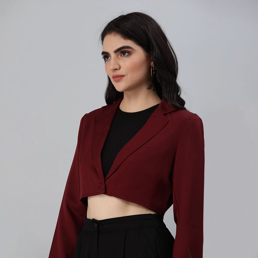Cropped Tailored Blazer - Wear and Wander