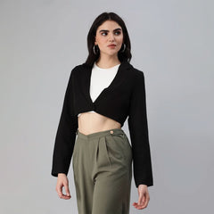 Cropped Tailored Blazer - Wear and Wander