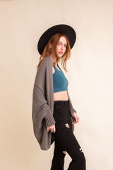 Cuddly Bat Sleeve Knit Cardigan - Wear and Wander