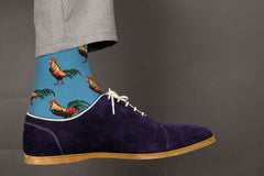 Cute Casual Designer Animal Socks - Rooster - for Men and Women - Wear and Wander