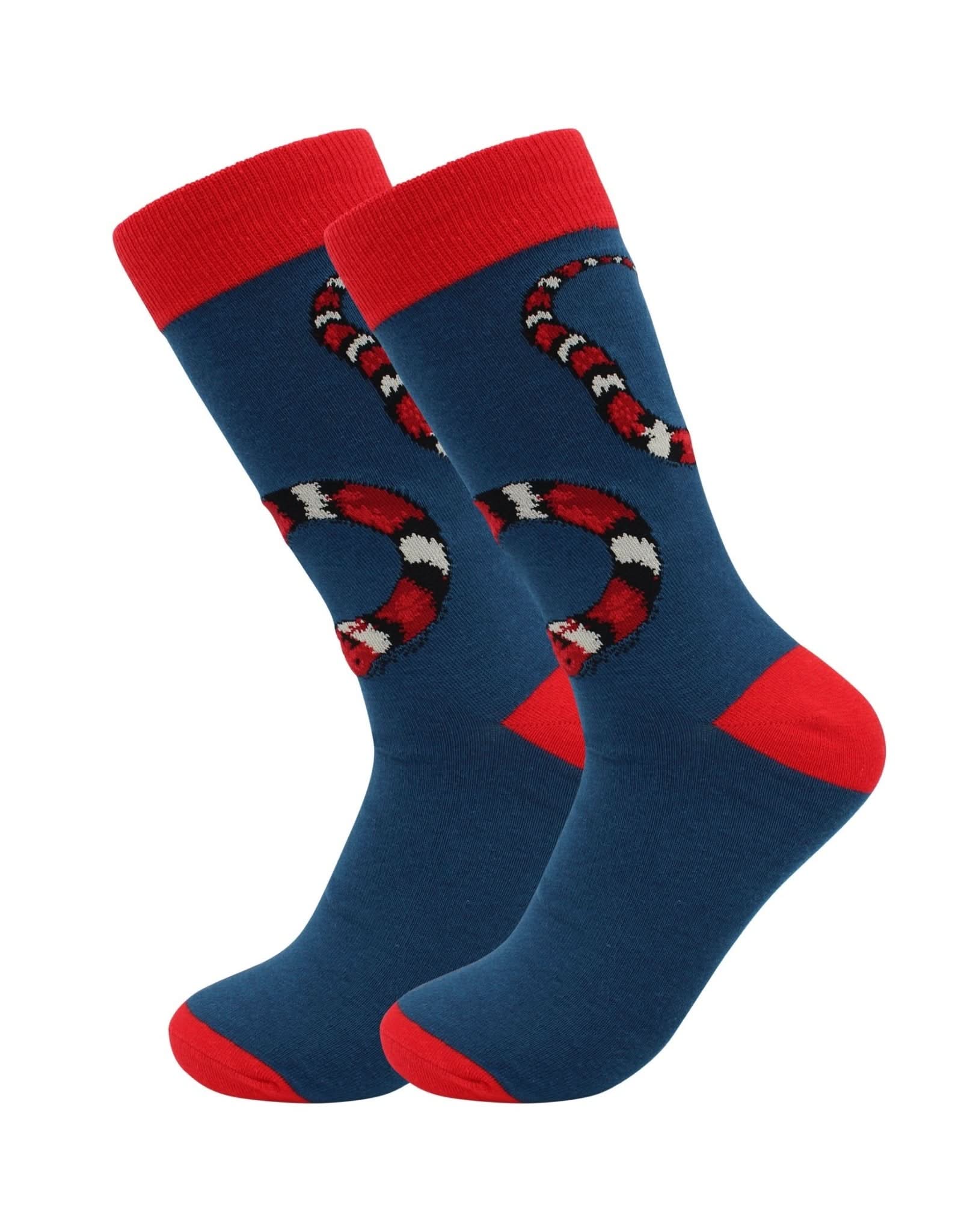 Cute Casual Designer Trending Animal Socks - Snake - for Men and Women - Wear and Wander