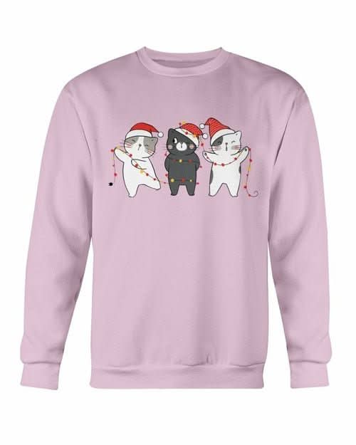 Cute Cats Christmas Sweatshirt - Wear and Wander